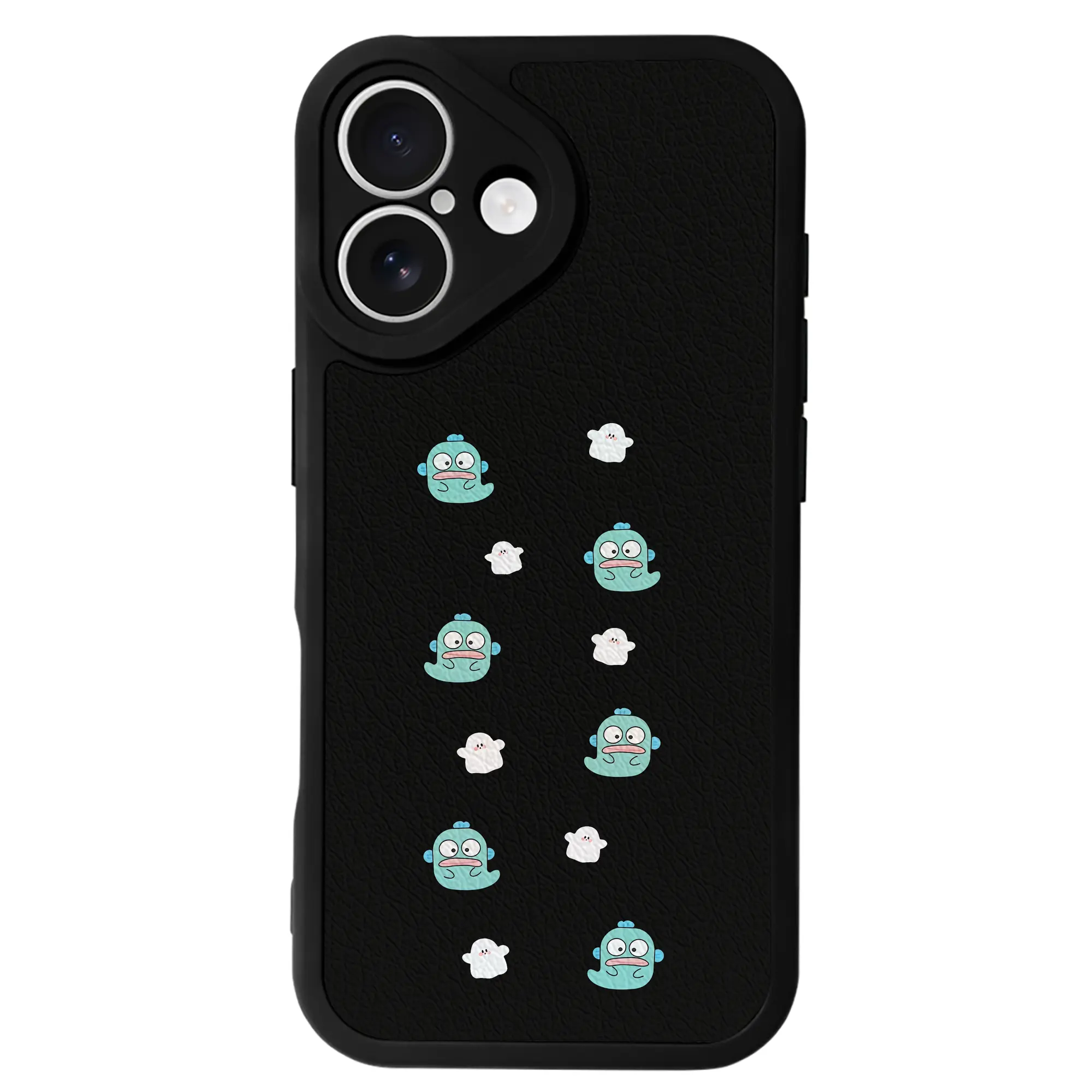 サンリオ グッズ,ハンギョドン - IPhone 16シリーズ対応 ・ シリコンスマホケース ・ レザー調 ・ 高精度フィット ・ 耐衝撃 ・ ワイヤレス充電対応 ・ 精密カット